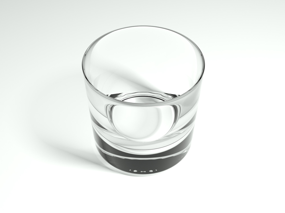 A simple whisky glass